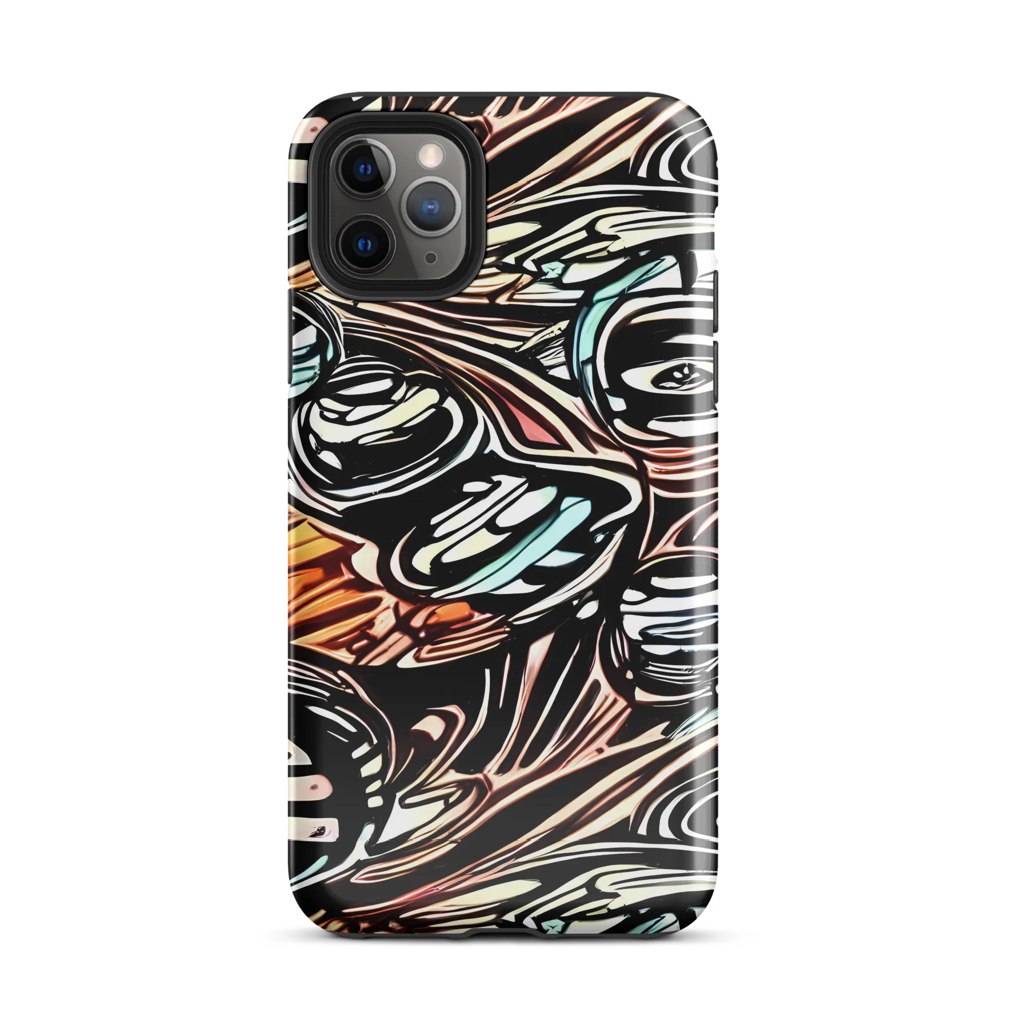 Blackwave Bloom on Tough Case for iPhone® — Front
