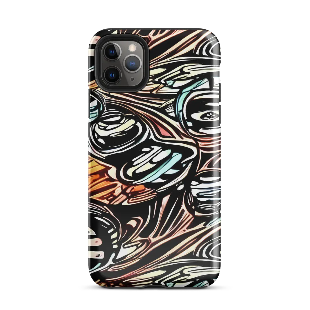 Blackwave Bloom on Tough Case for iPhone® — Front
