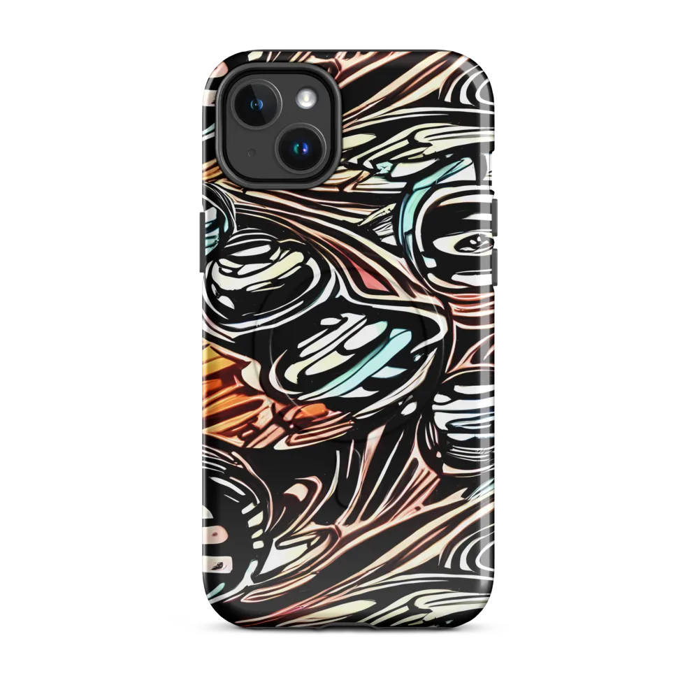 Blackwave Bloom on MagSafe Tough Case for iPhone® — Front