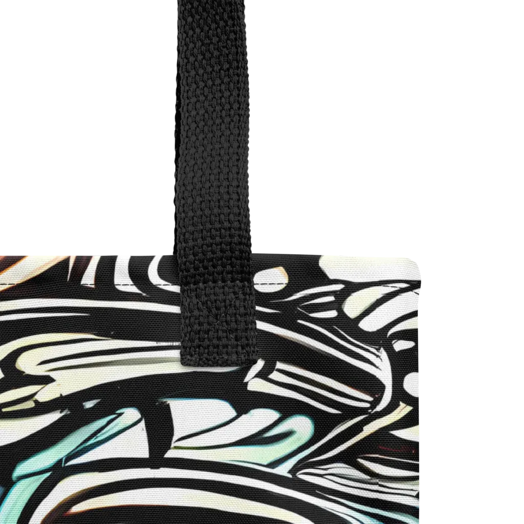 Blackwave Bloom on Tote Bag — Product details