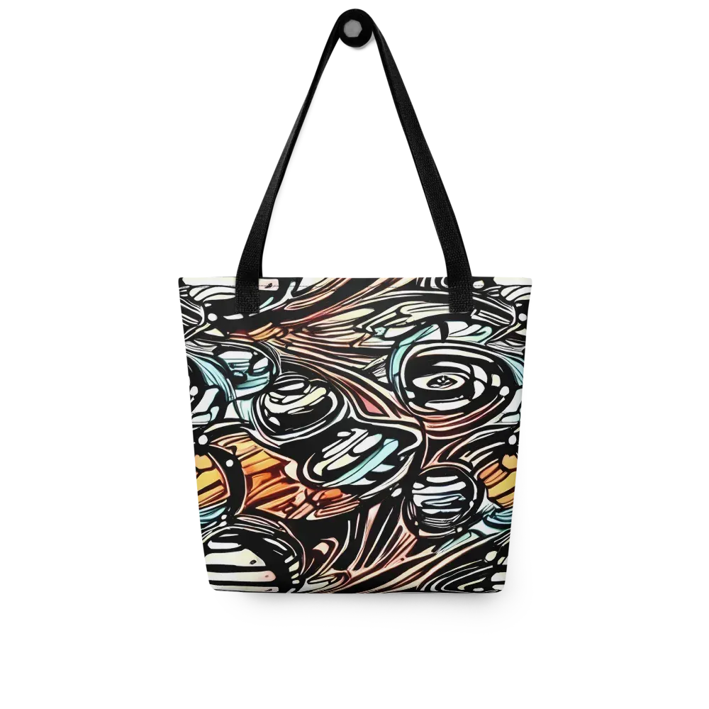 Blackwave Bloom on Tote Bag — Front