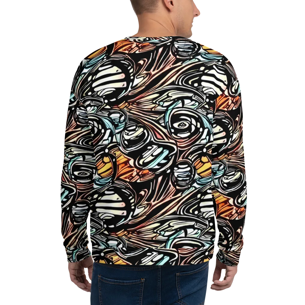 Blackwave Bloom on Sweatshirt — Back