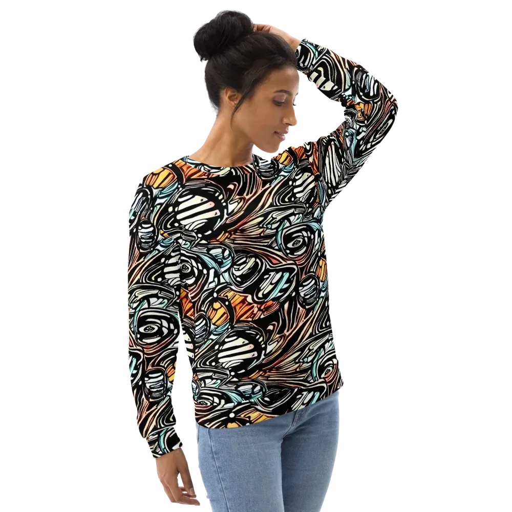Blackwave Bloom on Sweatshirt — Right Front