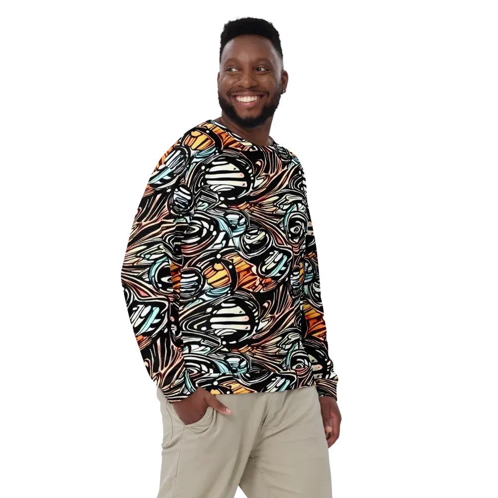 Blackwave Bloom on Sweatshirt — Front