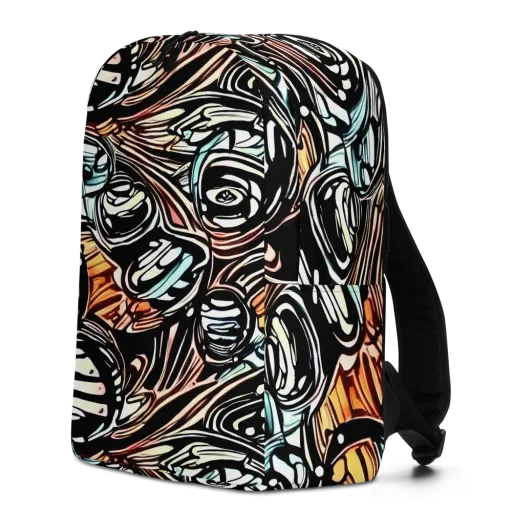 Blackwave Bloom on a Minimalist Backpack