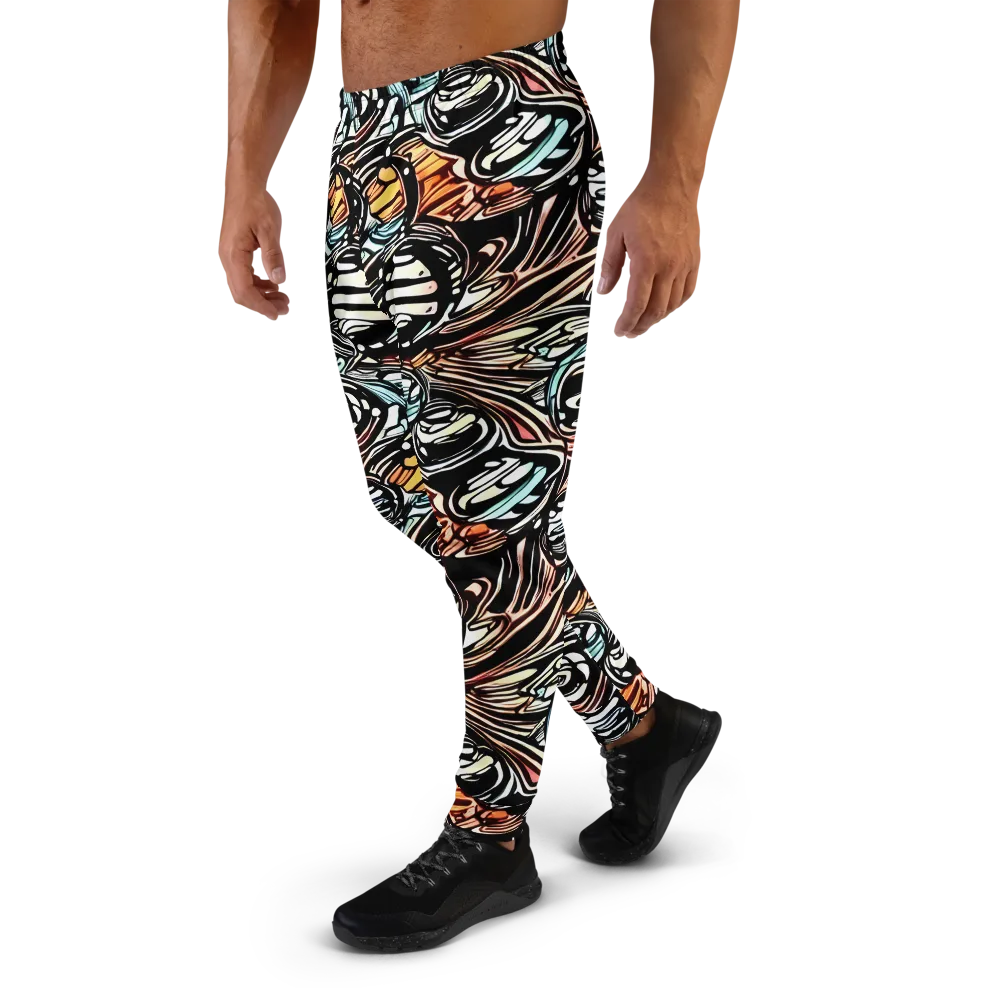 Blackwave Bloom on Men's Joggers — Left