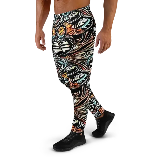 Blackwave Bloom on a Men's Joggers