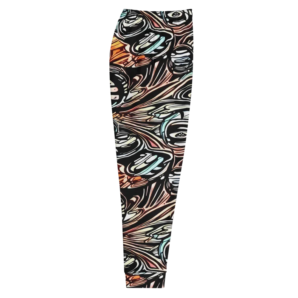 Blackwave Bloom on Men's Joggers — Right