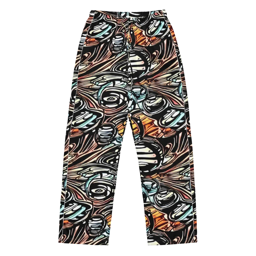 Blackwave Bloom on Women's Pajama Pants — Front