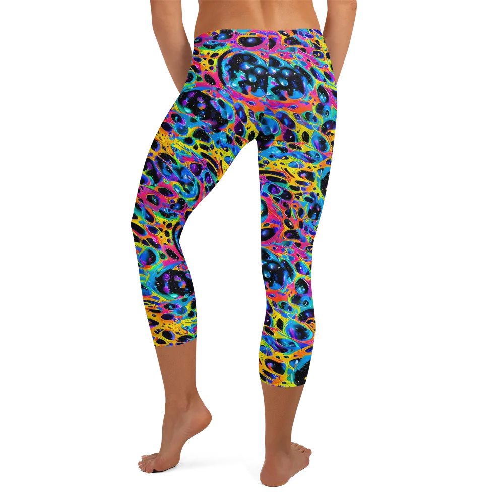 Luminous Spill on Capri Leggings — Back