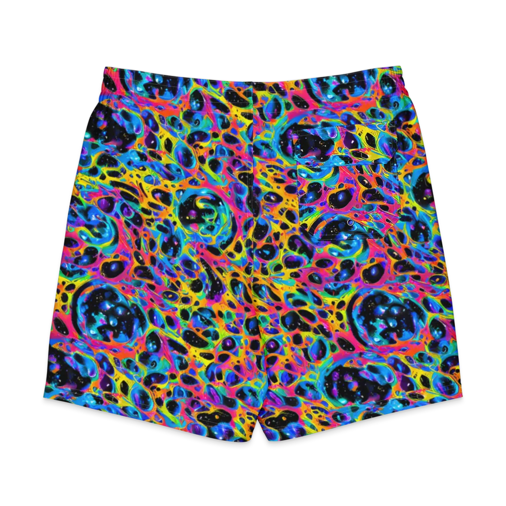 Luminous Spill on Men's Board Shorts — Back