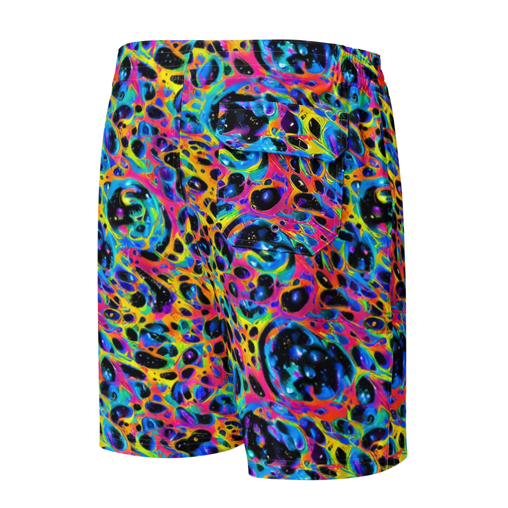 Luminous Spill on Men's Board Shorts — Back