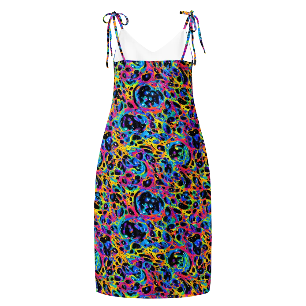 Luminous Spill on Slip Dress — Back