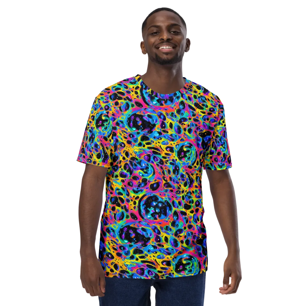 Luminous Spill on Men's Crew Neck T-Shirt — Front