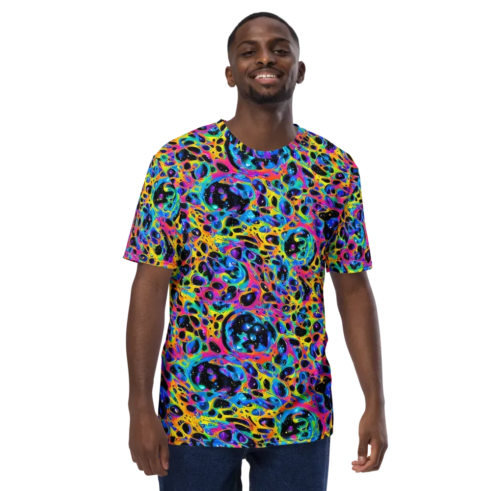 Luminous Spill on Men's Crew Neck T-Shirt — Front