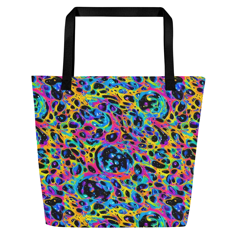 Luminous Spill on Large Tote Bag W/ Pocket — Front