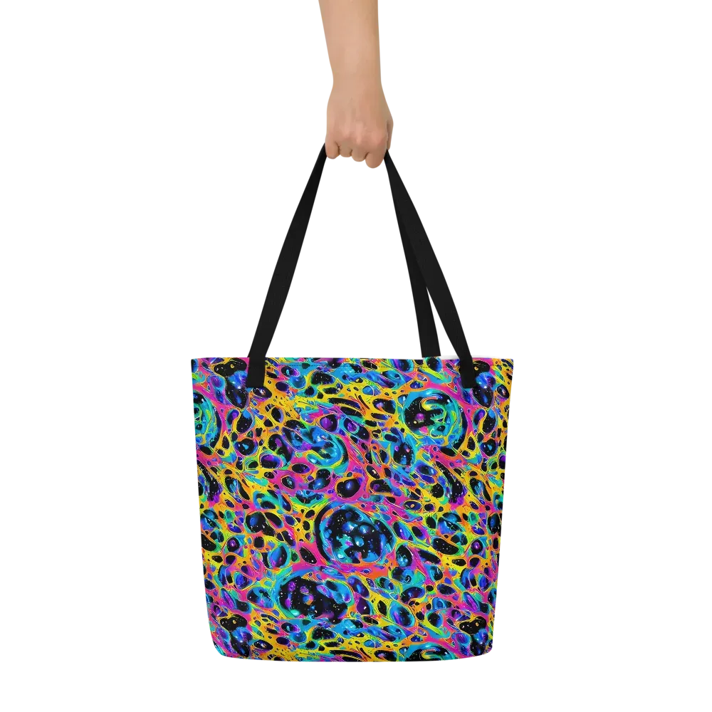 Luminous Spill on Large Tote Bag W/ Pocket — Front