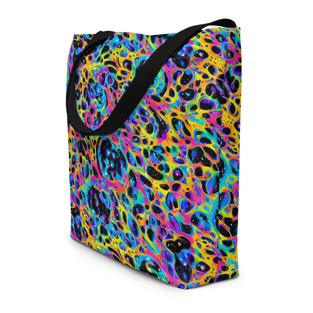 Luminous Spill on Large Tote Bag W/ Pocket — Front