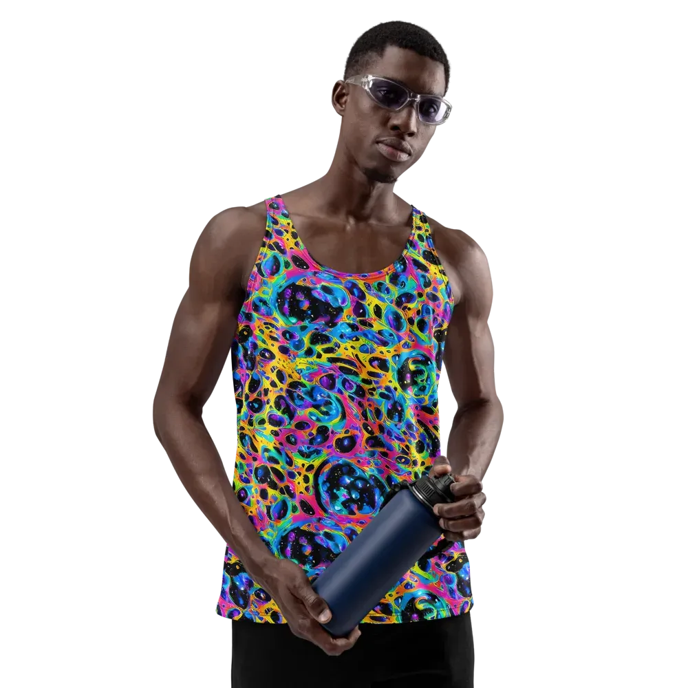 Luminous Spill on Men's Tank Top — Front