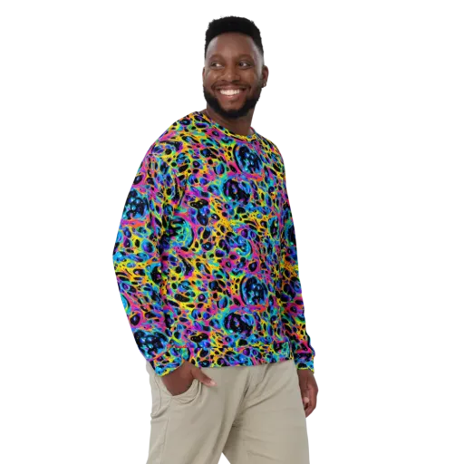Luminous Spill on a Sweatshirt
