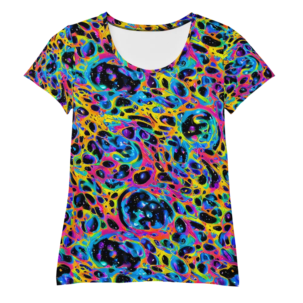 Luminous Spill on Women's Athletic T-Shirt — Front