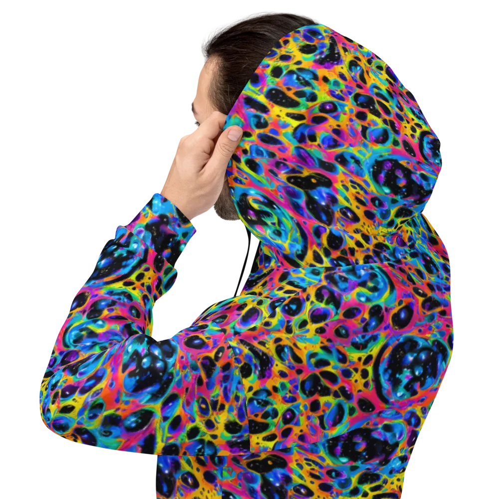 Luminous Spill on Hoodie — Back