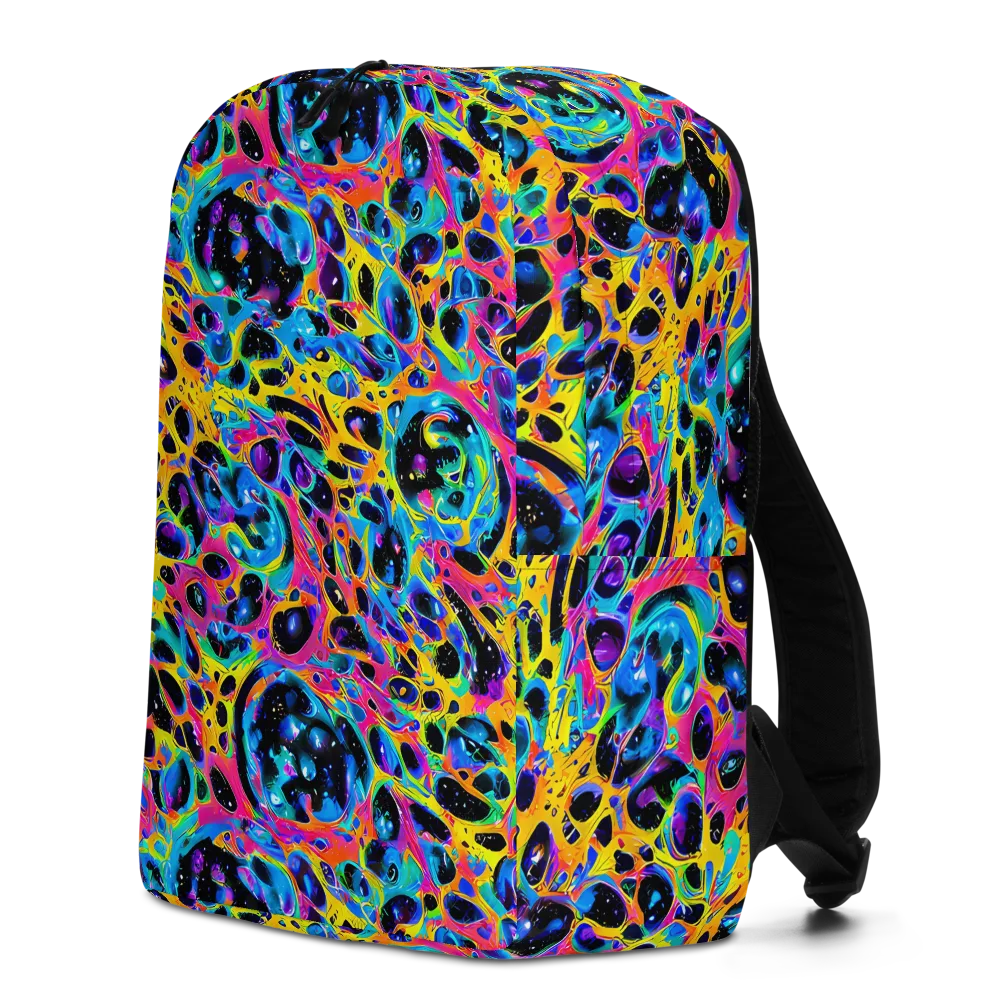 Luminous Spill on Minimalist Backpack — Left