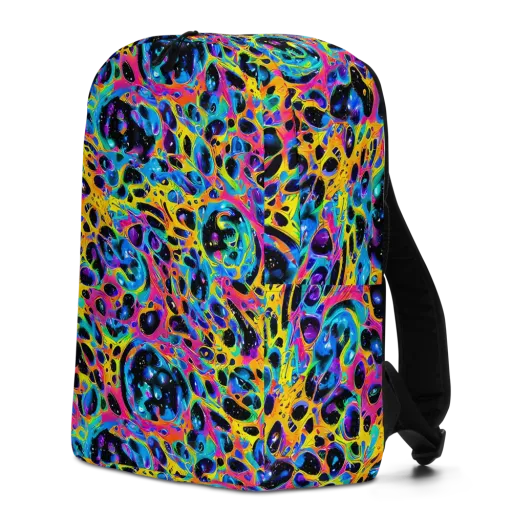 Luminous Spill on a Minimalist Backpack