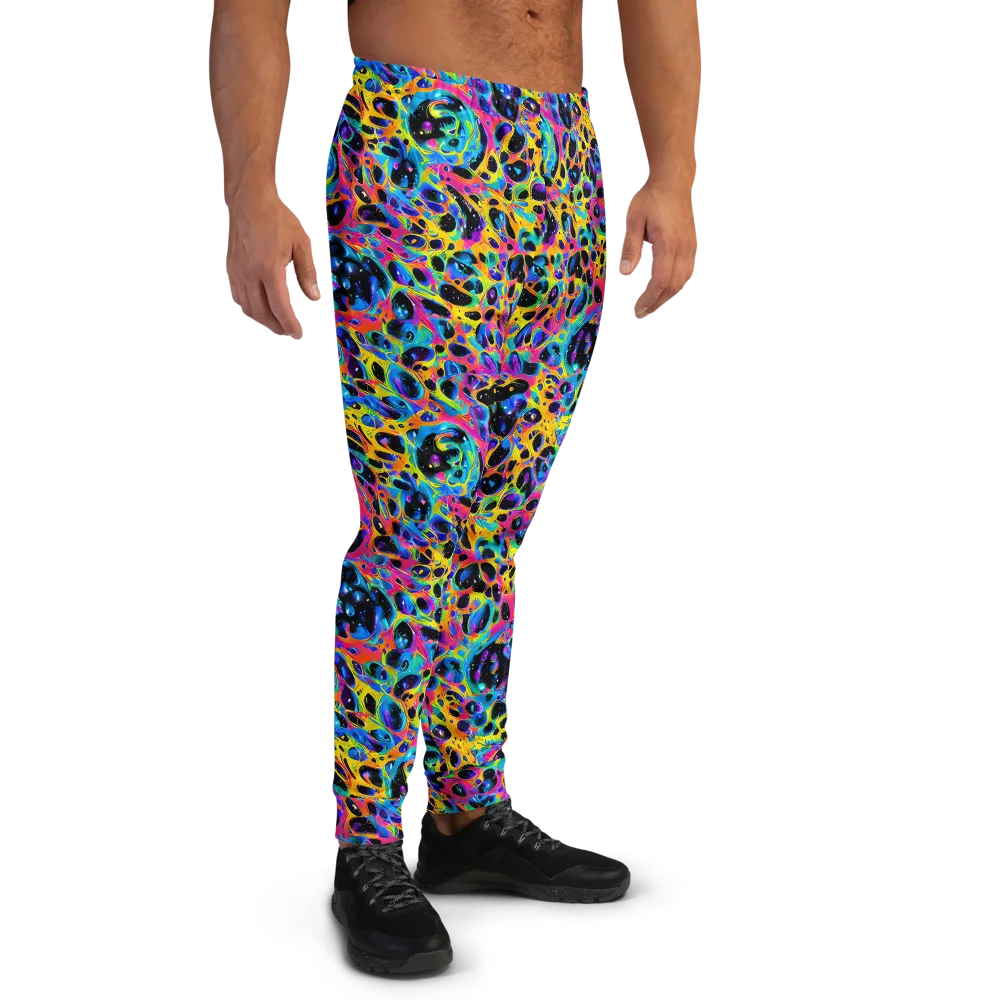 Luminous Spill on Men's Joggers — Right