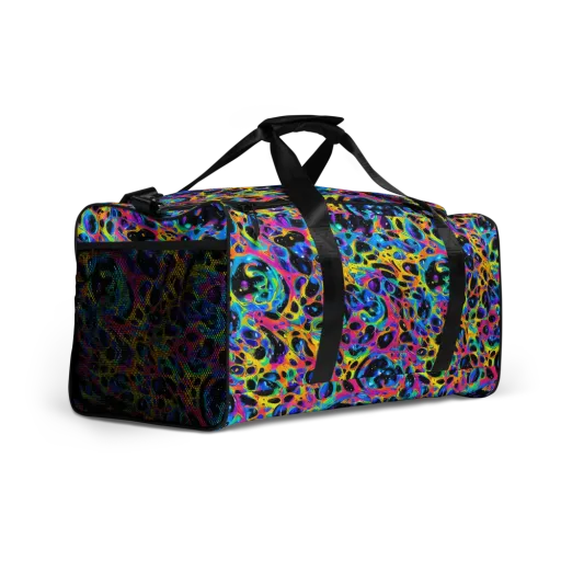 Luminous Spill on a Duffle Bag