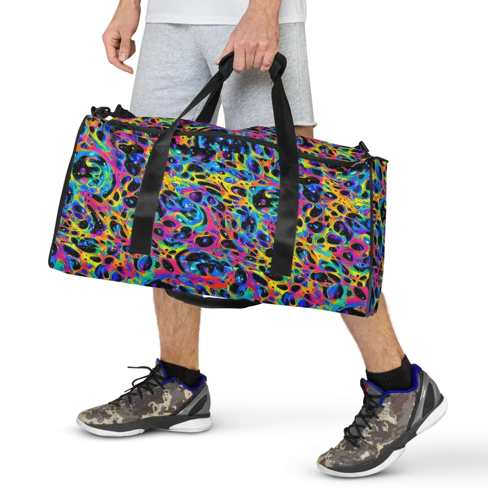 Luminous Spill on Duffle Bag — Front