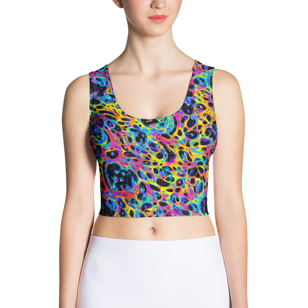 Luminous Spill on Crop Top — Front