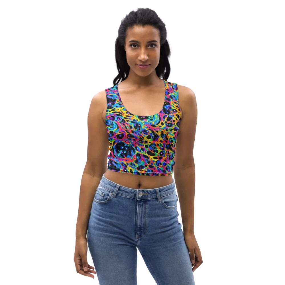 Luminous Spill on Crop Top — Front