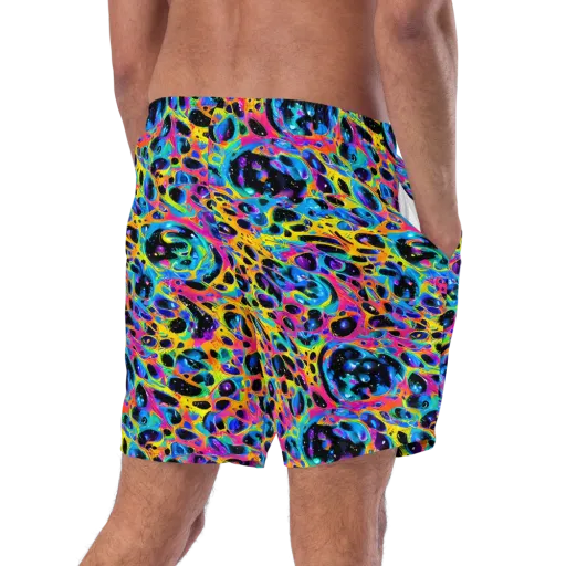 Luminous Spill on a Swim Trunks