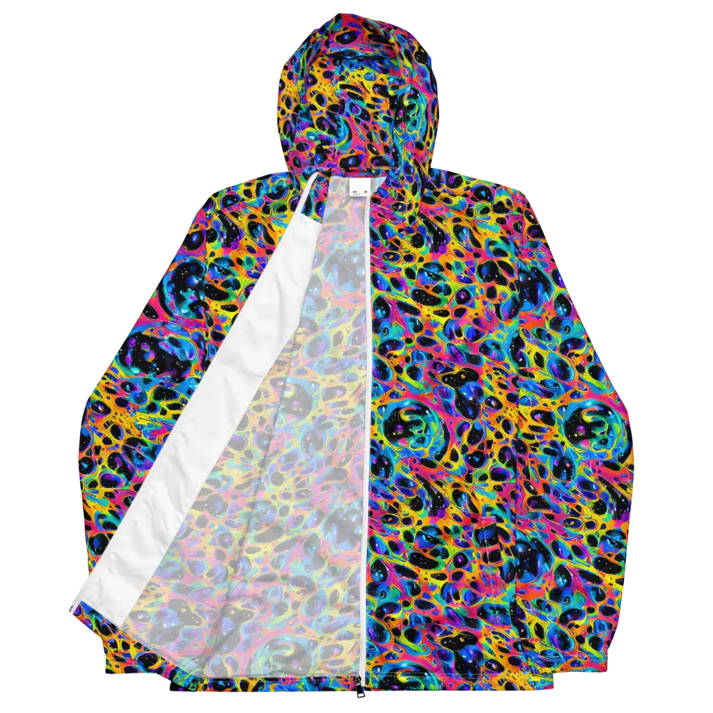 Luminous Spill on Men's Windbreaker — Front