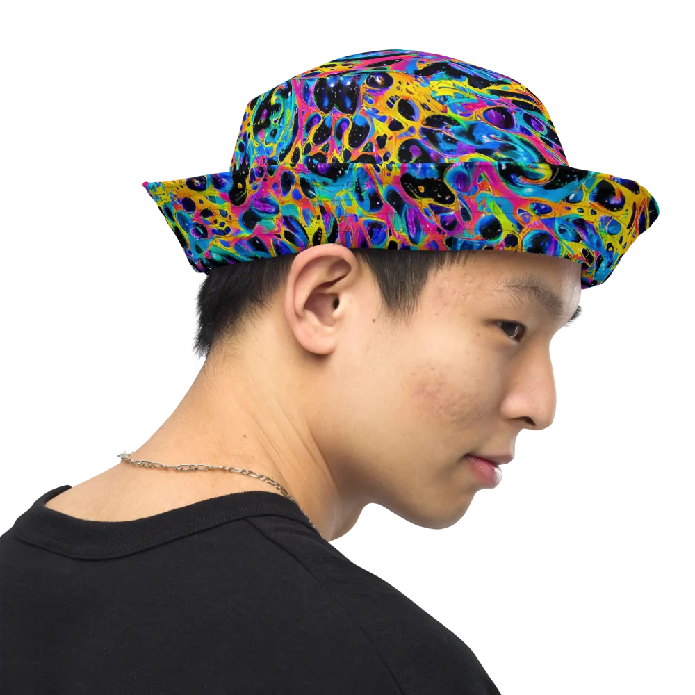 Luminous Spill on Reversible Bucket Hat — Right Outside