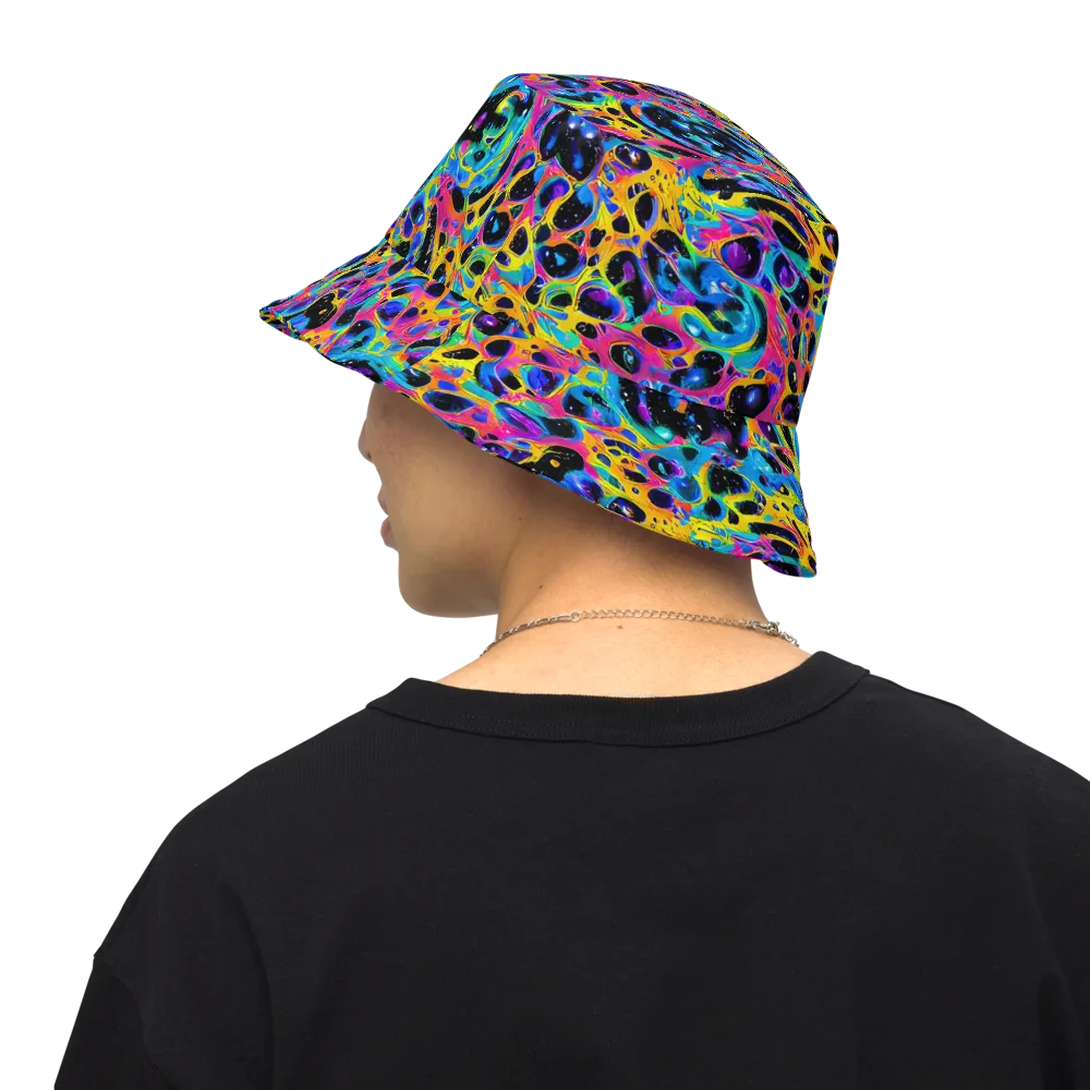 Luminous Spill on Reversible Bucket Hat — Back Inside