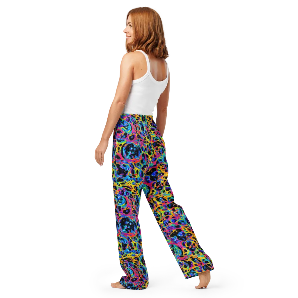 Luminous Spill on Women's Pajama Pants — Back