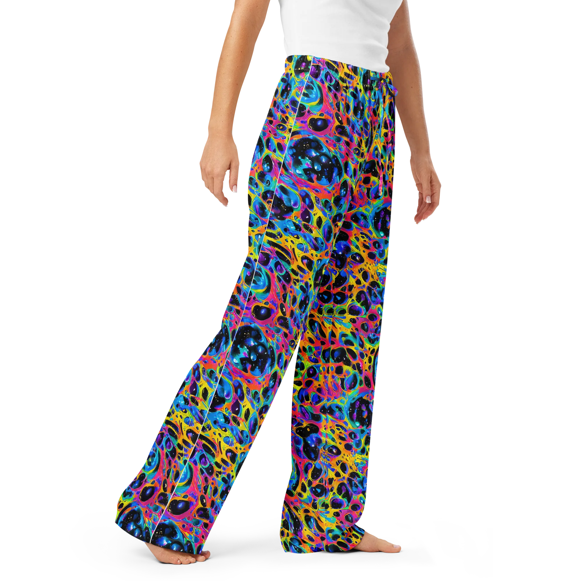 Luminous Spill on Women's Pajama Pants — Right Front