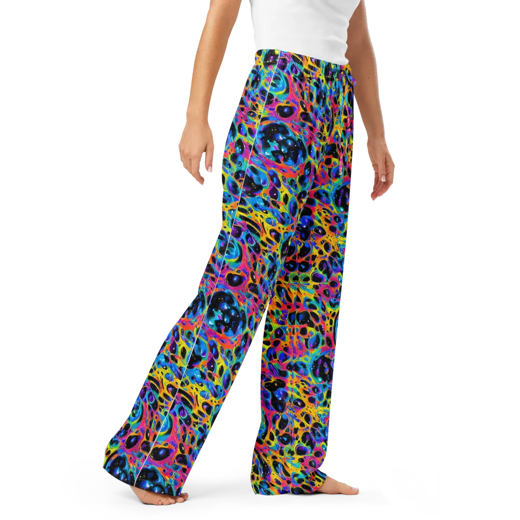 Luminous Spill on Women's Pajama Pants — Right Front