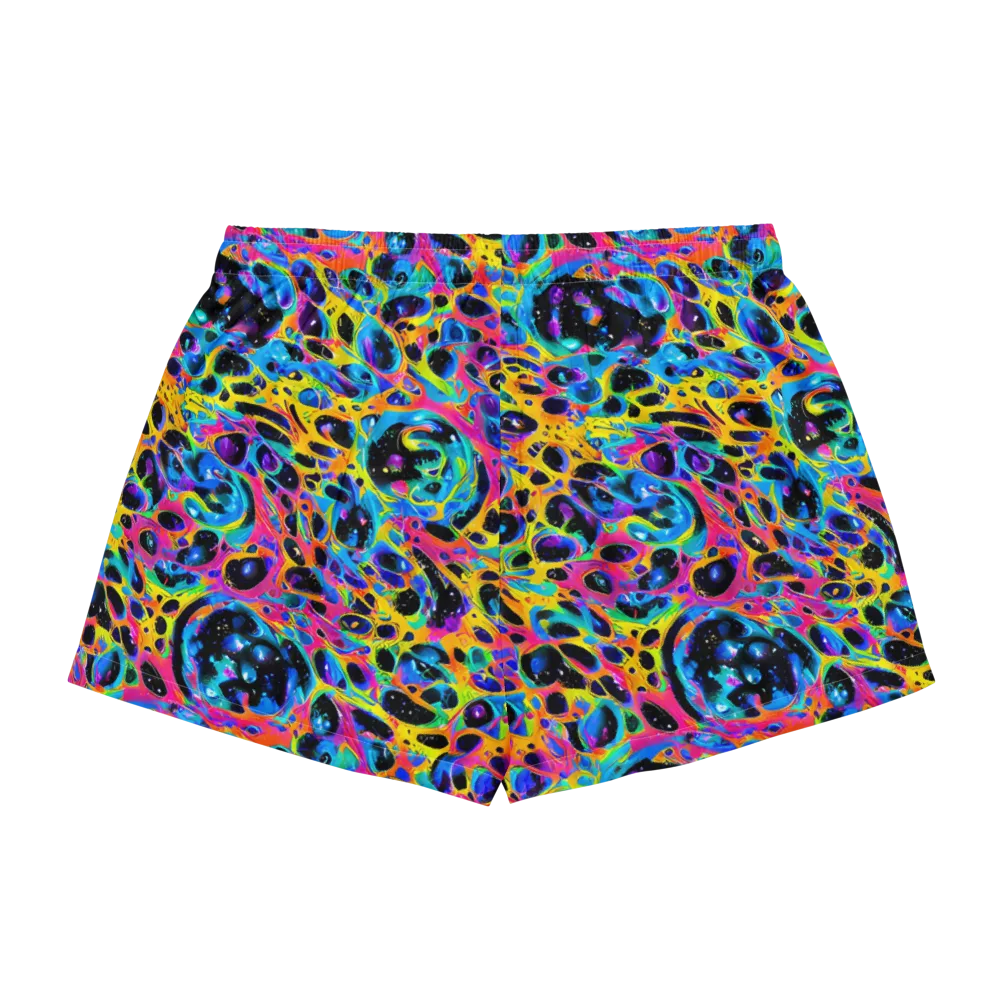 Luminous Spill on Women's Pajama Shorts — Back