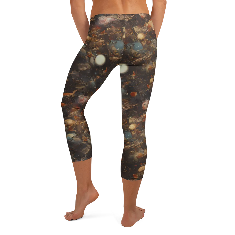 Bronze Nebula on Capri Leggings — Back