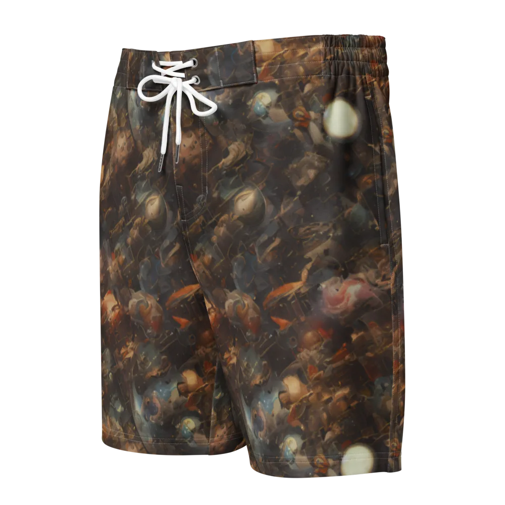 Bronze Nebula on Men's Board Shorts — Front