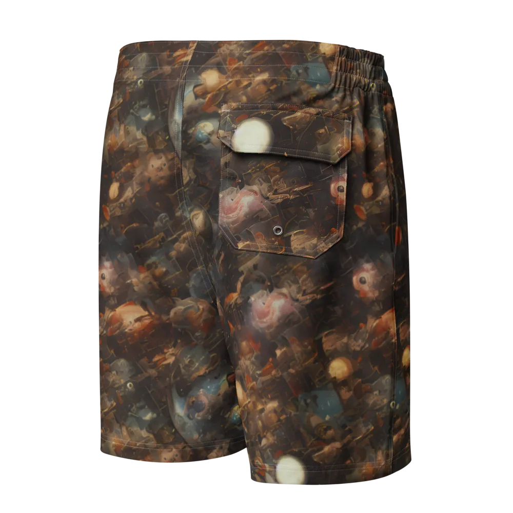 Bronze Nebula on Men's Board Shorts — Back