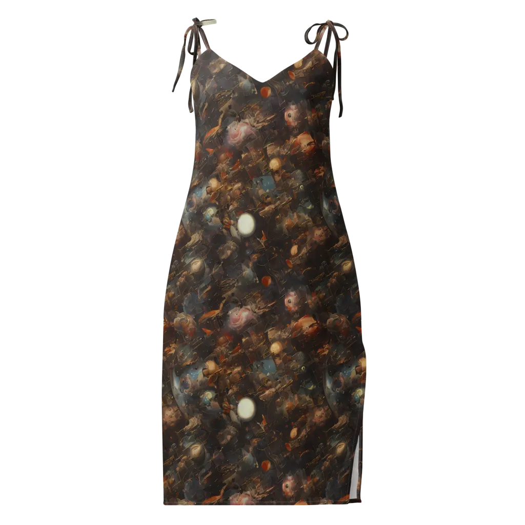 Bronze Nebula on Slip Dress — Front