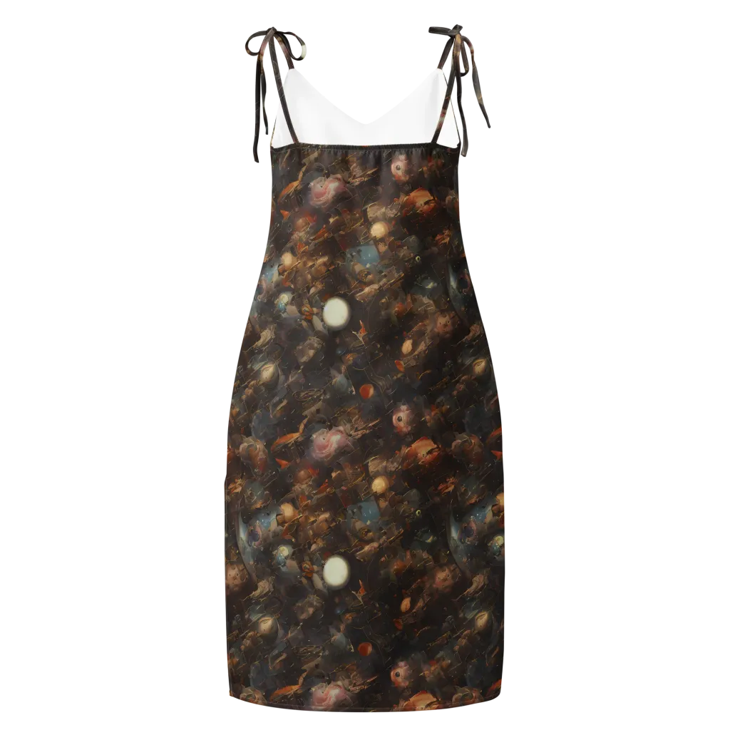 Bronze Nebula on Slip Dress — Back