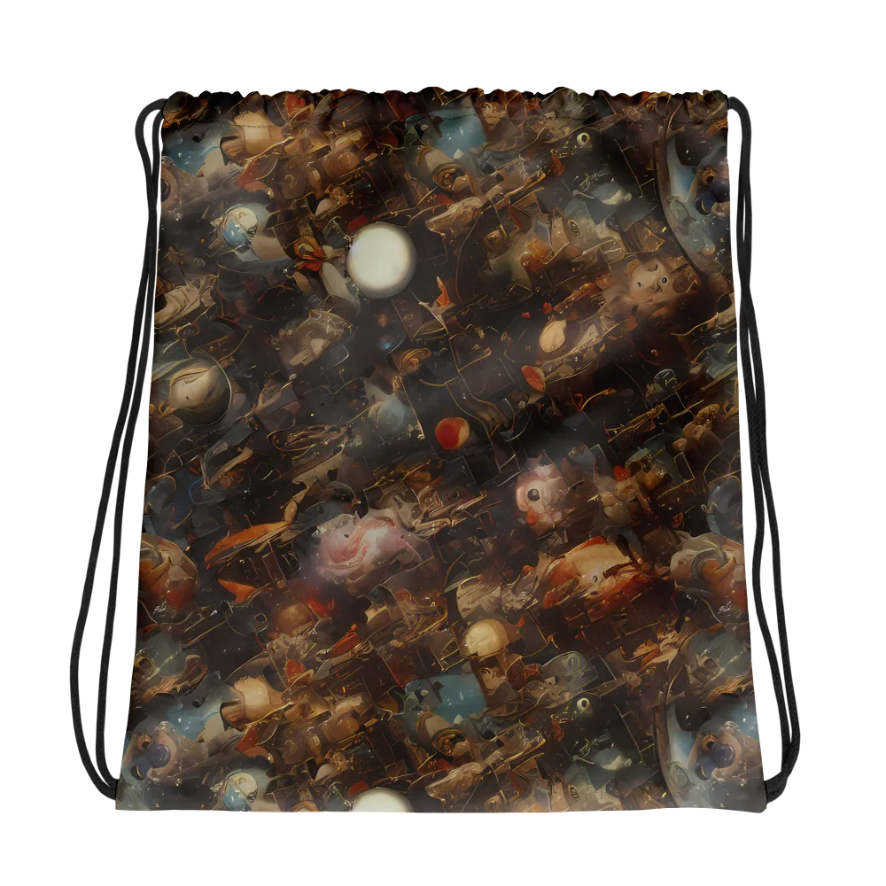 Bronze Nebula on Drawstring Bag — Photo