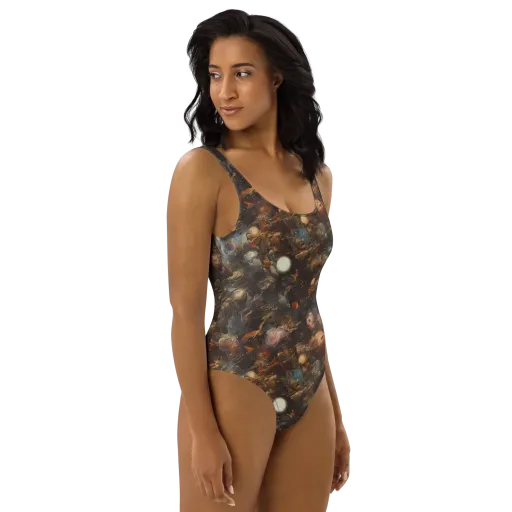 Bronze Nebula on a One-Piece Swimsuit