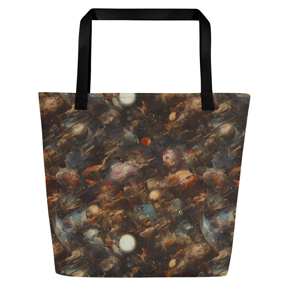 Bronze Nebula on Large Tote Bag W/ Pocket — Front