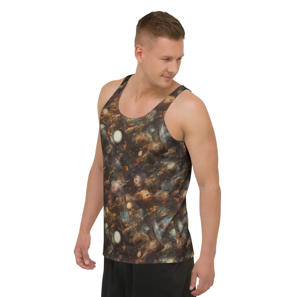 Bronze Nebula on Men's Tank Top — Left Front